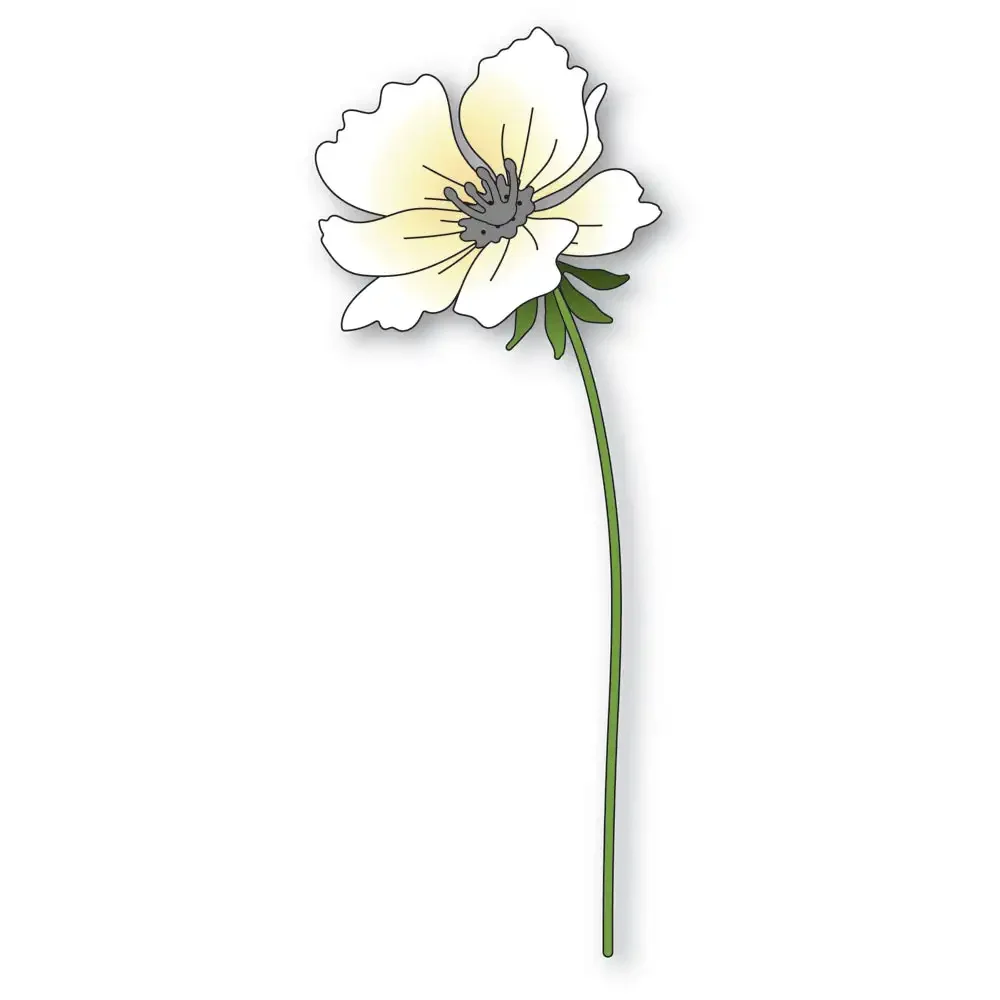 

Цветущий Anemone Dies Скрапбукинг дневник декоративный трафарет тиснение шаблон Сделай Сам поздравительная открытка ручной работы