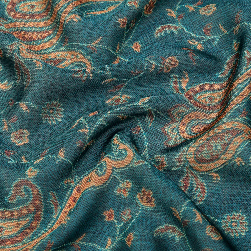 Luxus Paisley Print Satin Seidenschal Quadrat Bandana Hijabs für Frauen Halstuch Haarband Stirnband Schicke Haar-Accessoires – Detail 10