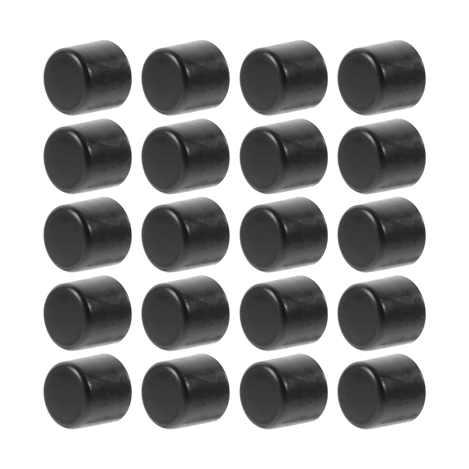 

20 Pcs Foosball Pole Cap Mini Football Table Rod Caps Universal End Wooden Replacement Soccer Game Plastic Machine Miss