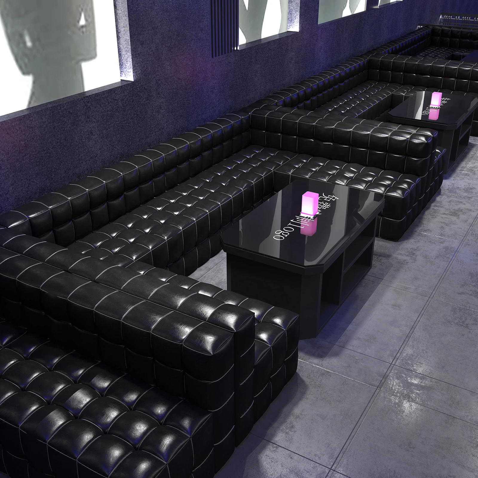 KTV Box sofá para club nocturno, sala de canto, Bar silencioso,  restaurante, cubierta de esquina tipo Ul, mesa de centro, combinación de  mesa y silla| | - AliExpress
