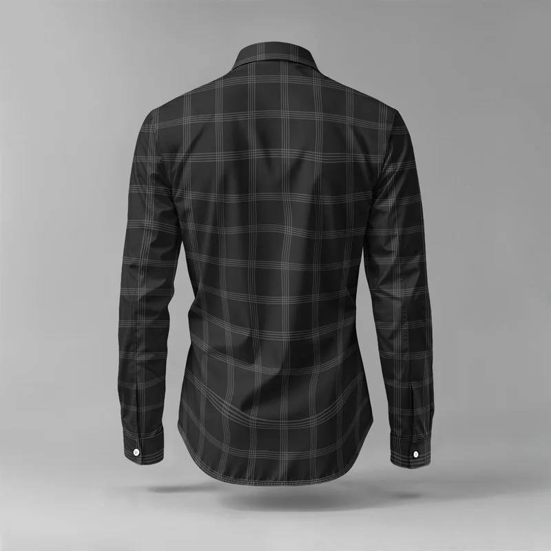 Conjunto de camisa de hombre primavera/verano 2025, estampado de marca, moda, sencillo, de dos piezas, traje de fiesta ligero de lujo para hombre, manga larga, nuevo St_voghion.com