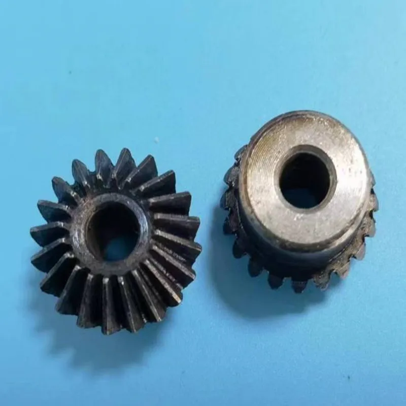 1 pair 1M20T bore 5mm 6mm 6.35mm 8mm 10mm 1:1 Metal Bevel Gears 1 Module 20 Teeth 90 Degree Drive Commutation motor gear transmission gear electric bike gear