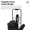 WEST BIKING Spring Autumn Full Finger Cycling Gloves Touch Screen Road Bike Breathable Gloves Men Black Anti-Slip Driving Gloves 3
