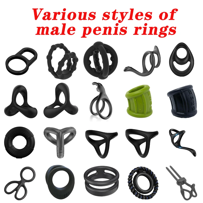 Semen Cock Penis Ring Flash In The Night Reusable Silicone Scrotum Penis Enlargement Delay Ejaculation Men Masturbation Toy Penis Rings