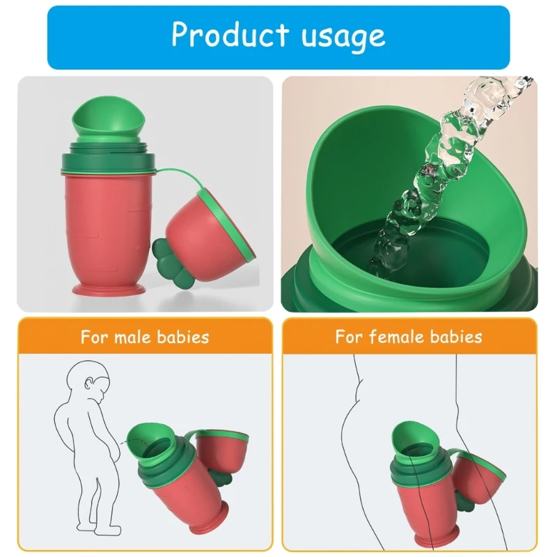 Portable Toddler Potty Training Toilet Ergonomic Designs Urinal for Easy Use Carrying for Long Trips Outdoor Activities 5