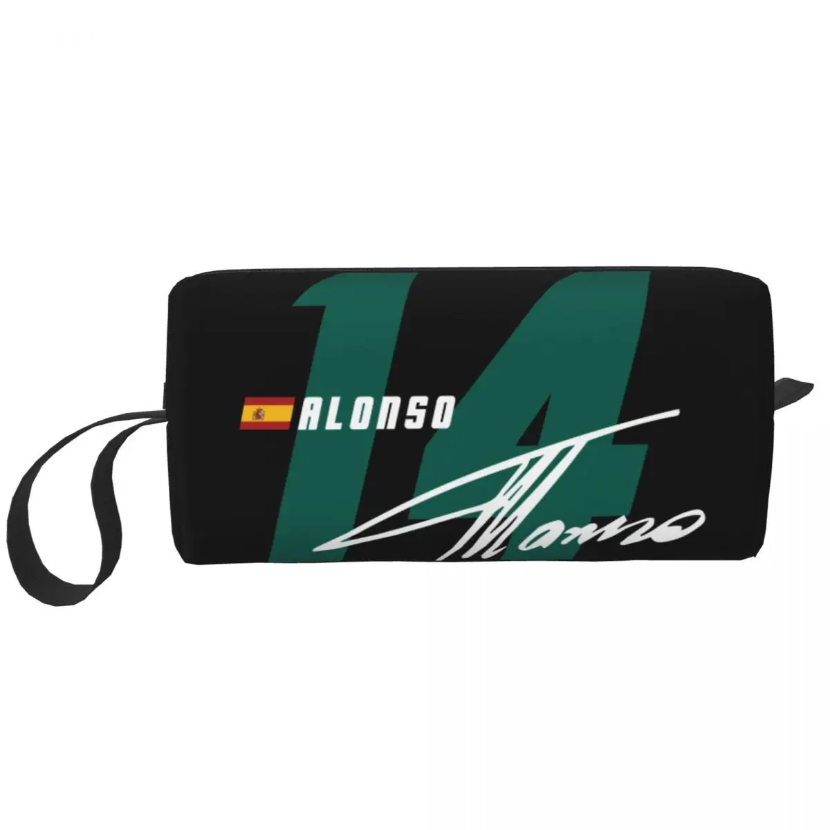 

Alonso 14 Number Makeup Bag Travel Cosmetic Organizer Fernando Sport Motorcycle Storage Toiletry Bags Dopp Kit Case Box Gifts