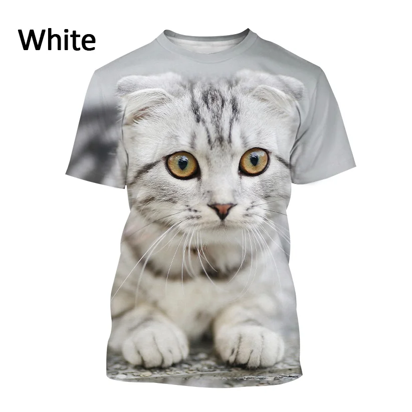

2022 New 3D Print Short Sleeved Most Popular Unisex Cute Animal Printed Sports Cool Short-sleeved Top Cool T-shirt