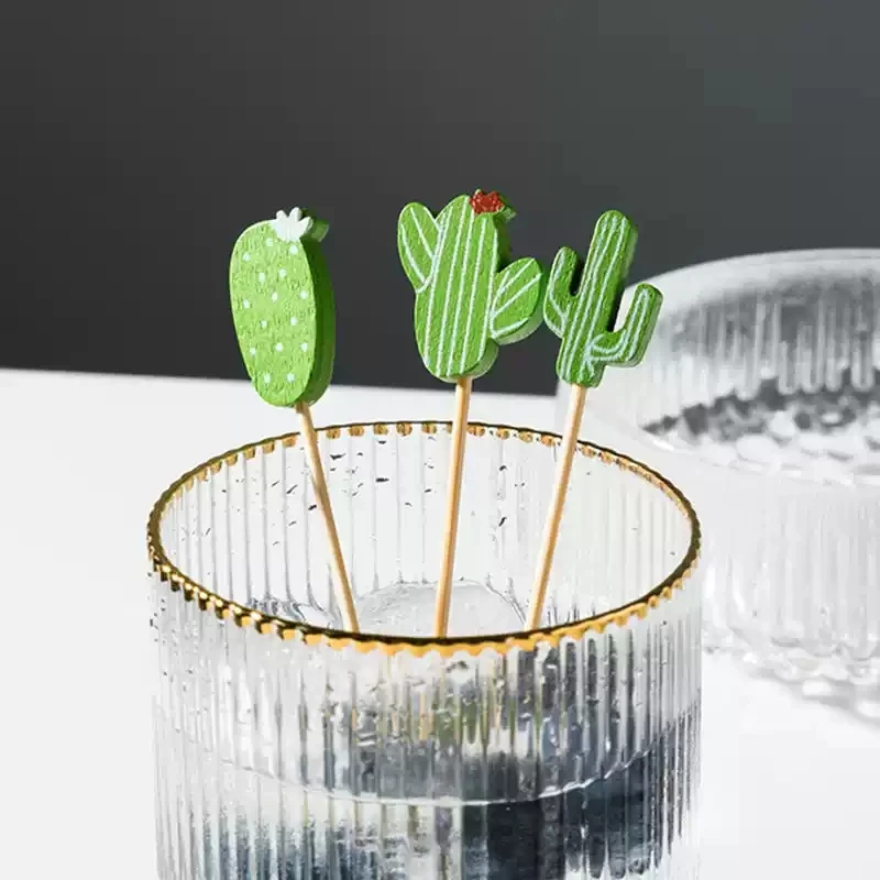Description Picture 5 of item100pcs Flamingo Food Picks Hawaii Party Cupcake Fruit Fork Cake Dessert Cocktail Toothpick Bar Summer Birthday Wedding Supplies