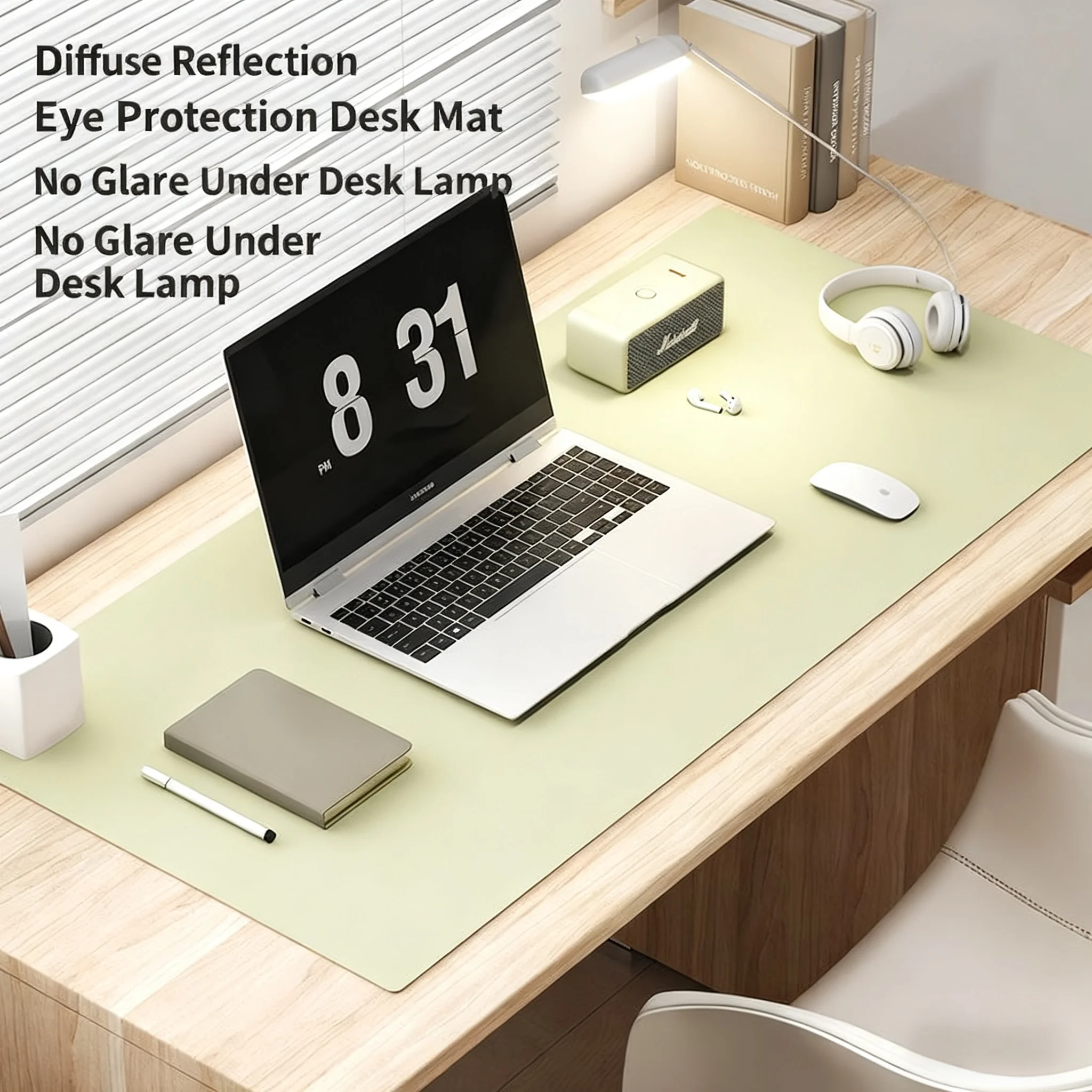 Premium Leather Table Protector: Waterproof & Easy-Clean Desk Mat with Anti-Slip Design