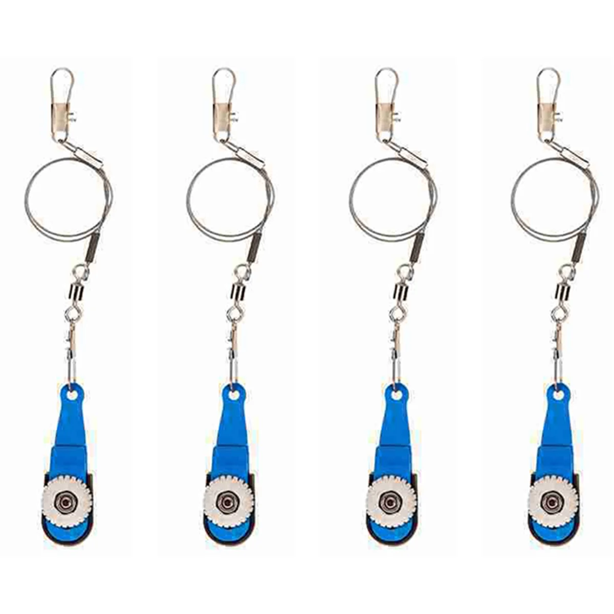 BAAU 4X Kayak Fishing Downrigger Outrigger Trolling Release Clip Adjustable Tension Release Clip 5.5 X 1.7 X 2.6Cm Blue