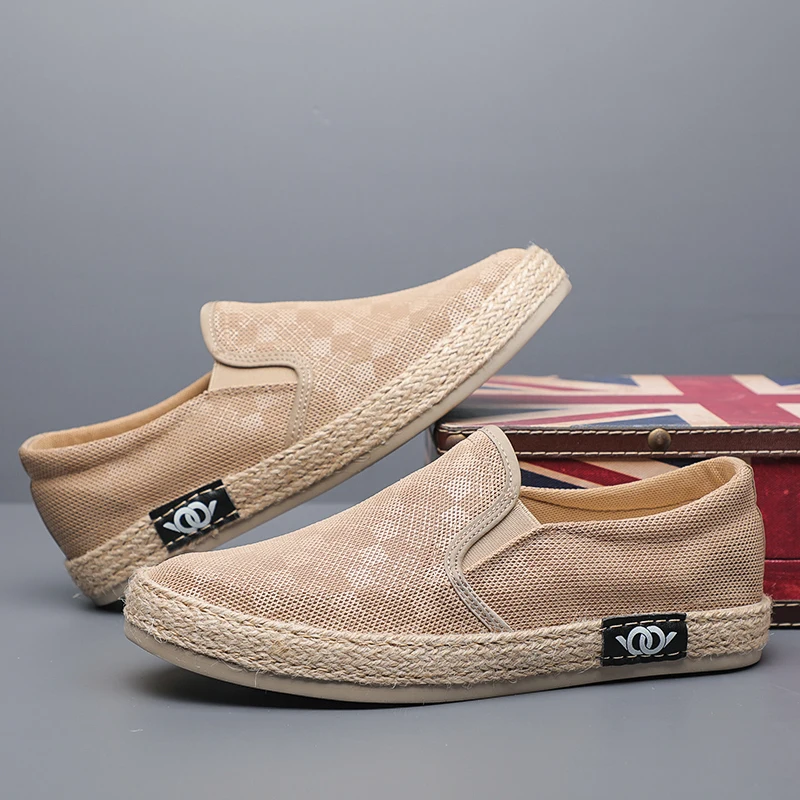 2023 Men's Canvas Shoes Hot Sale Lightweight Comfortable Low-cut Vulcanized Shoes Men Espadrille Non-slip Casual Shoes Men Flats 5
