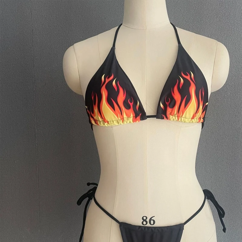 

2Pcs Sexy Bikinis Set Woman Swimsuit Push up Bra Bikinis Set 2 Pieces Swimwear Bathing Suit Beachwear String Bikinis Set
