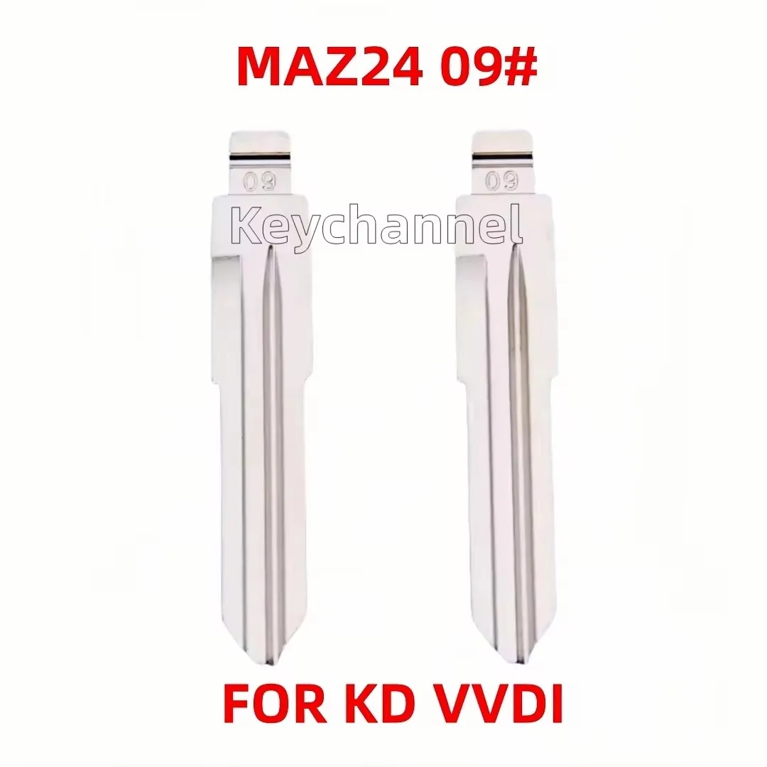 Keychannel 10PCS MZA24 Universal Metal Car Key Blank KD Key Blade 09 ...