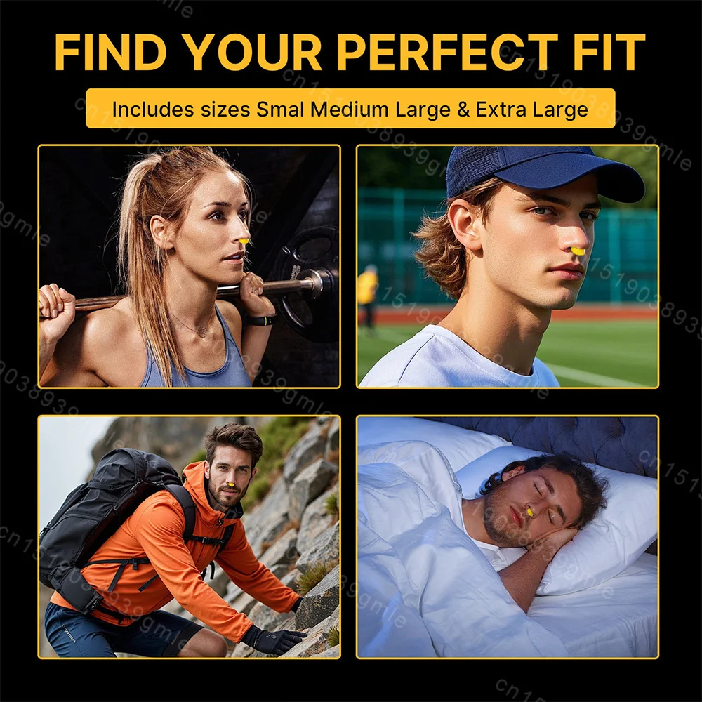 8Packs Nasal Dilators Silicone Anti Snoring Devices Nose Vents Air Intake Snore Stopper Sport Nose Clip for Better Sleeping