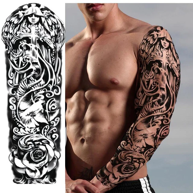 2023 Chest Tattoos for Men Hqb Disposable Waterproof Temporary Cool Stuff  Back | eBay