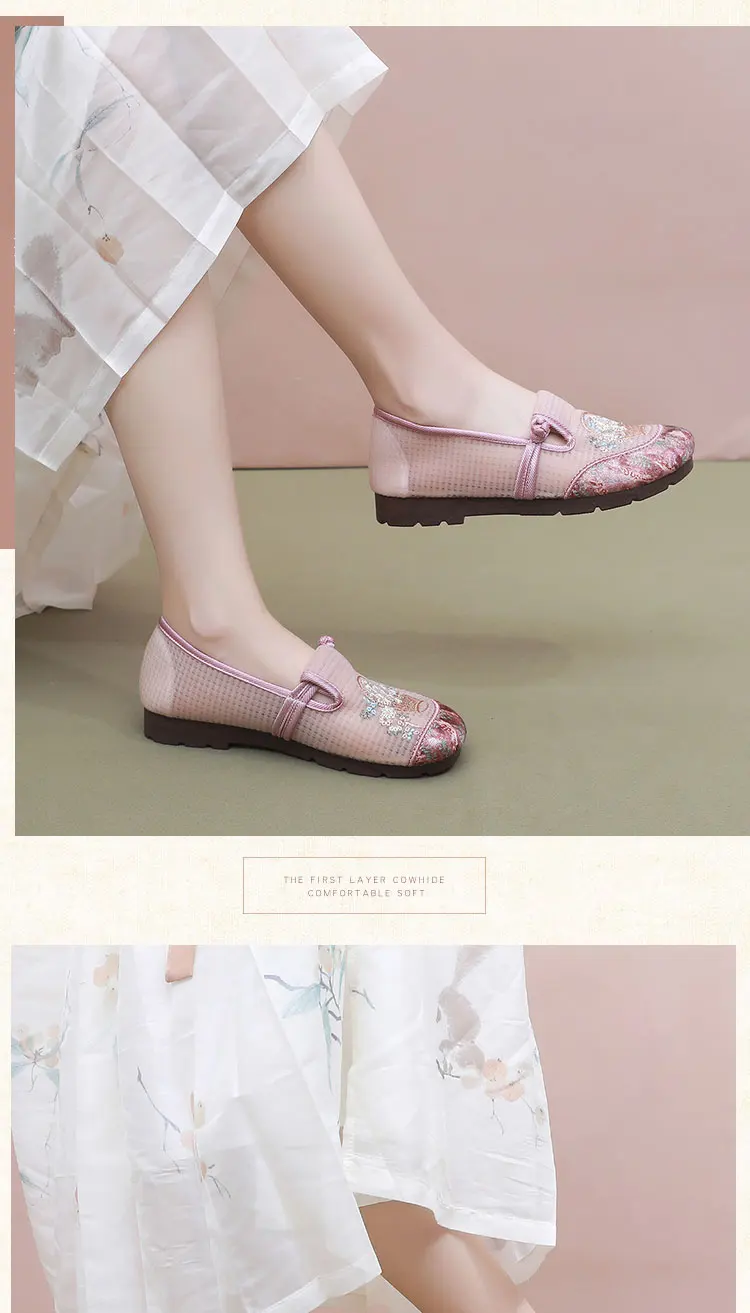 أحذية نسائية صيفية جديدة لعام 2025 أحذية نسائية مريحة وخفيفة الوزن ومضادة للانزلاق ومقاومة للاهتراء أحذية فردية للسيدات