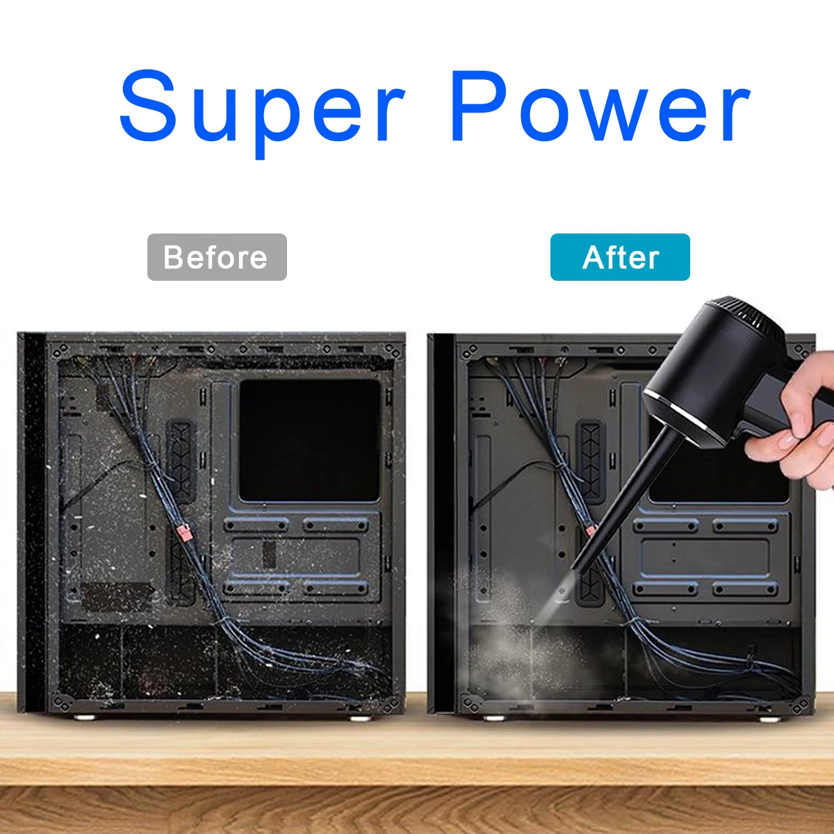       ǳ , PC ǻ Ű USB-C   û Ʈ, 15000mAh, 51000RPM