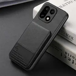 Luxury RFID Wallet Card Holder Case Back Cover - Honor Magic 7 (Black)