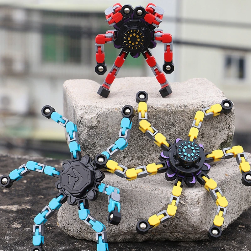 

Fidget Spinner Deformation Luminous Chain Anti-stress Toys Adult Fidget Spinner Children Decompression Creative Toys