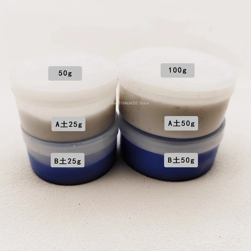 50g/100g 모델 AB 몰드 흙 부드러운 실리콘/DIY 실버 클레이 실버 머드 수제 몰드 팔찌 펜던트 링 성형 보조 도구
