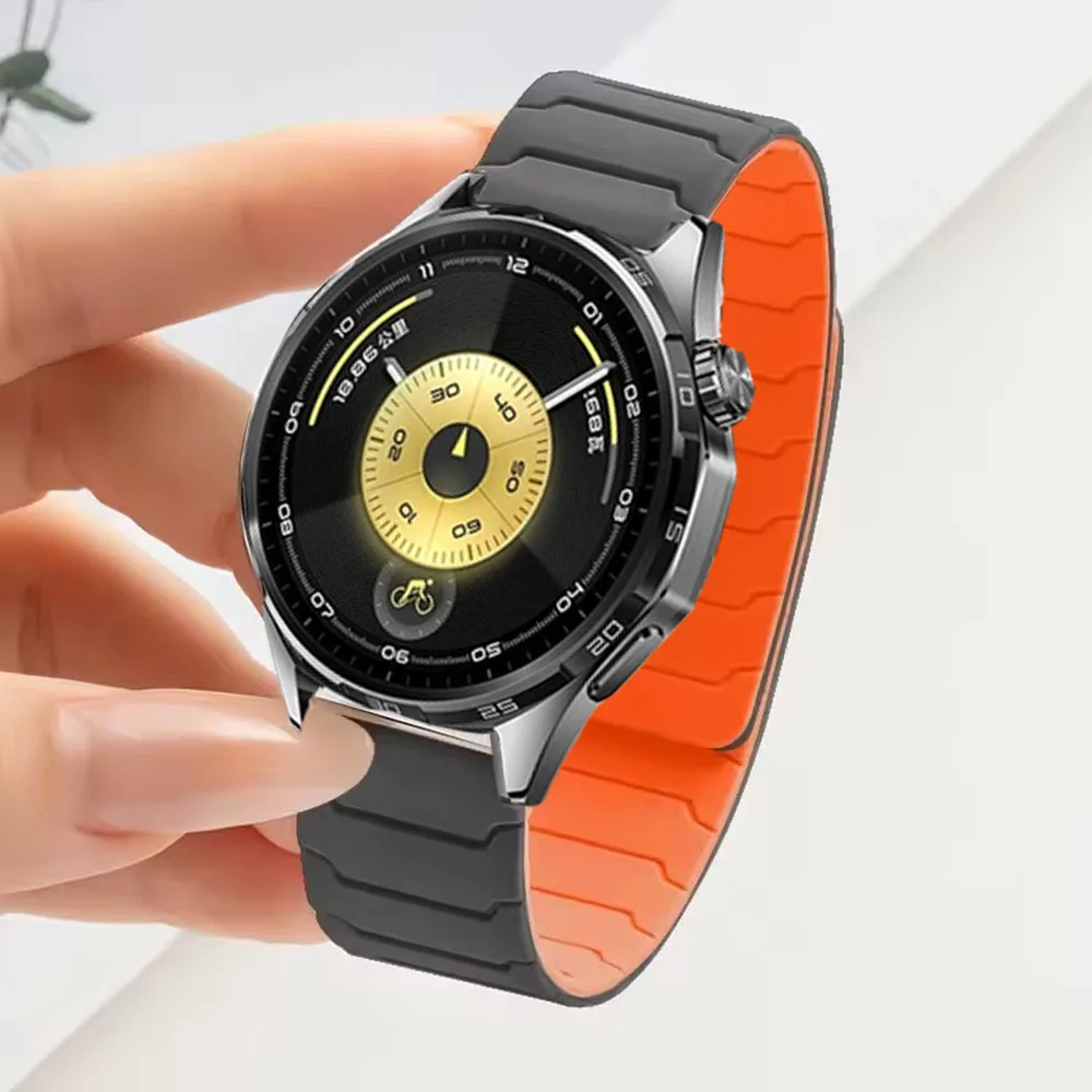 Premium Silicone Magnetic Watchband, 20mm/22mm - Universal Fit