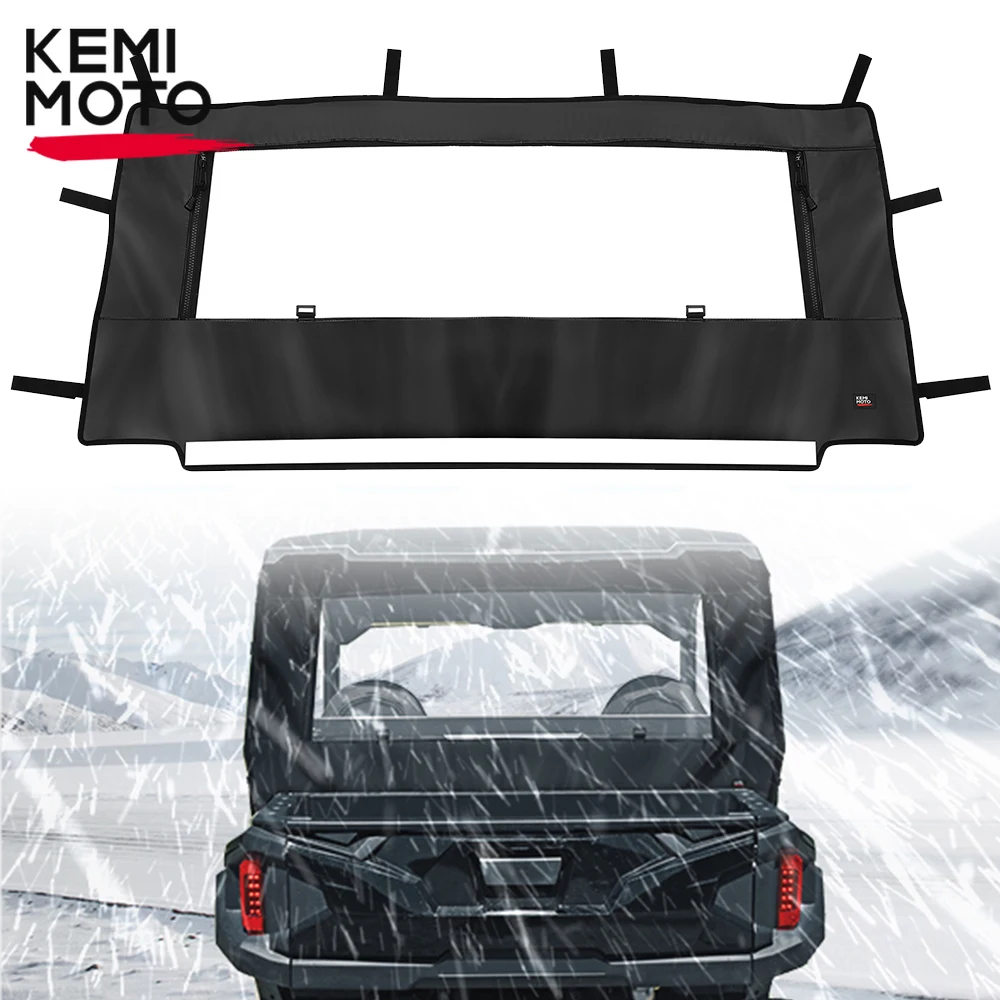 Clear Window PVC Water-resistant Soft Rear Back Panel Compatible with Polaris General 1000 /4 1000 /XP 1000 /XP 4 1000 2016-2023 kemimoto utv compatible with cfmoto uforce 1000 2019 2023 uforce 1000 xl 2022 2023 clear front windshield w slide vented window