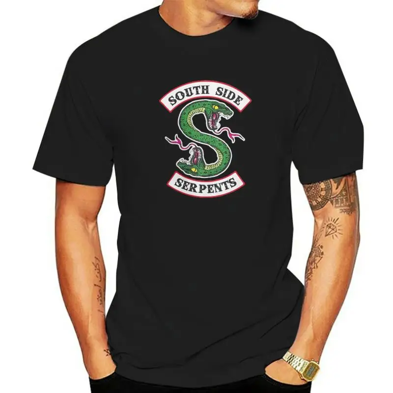 

Men's Riverdale South Side Serpents T Shirt TV Show Pure Cotton Clothes Vintage Short Sleeve O Neck Tee Shirt Summer T-Shirts