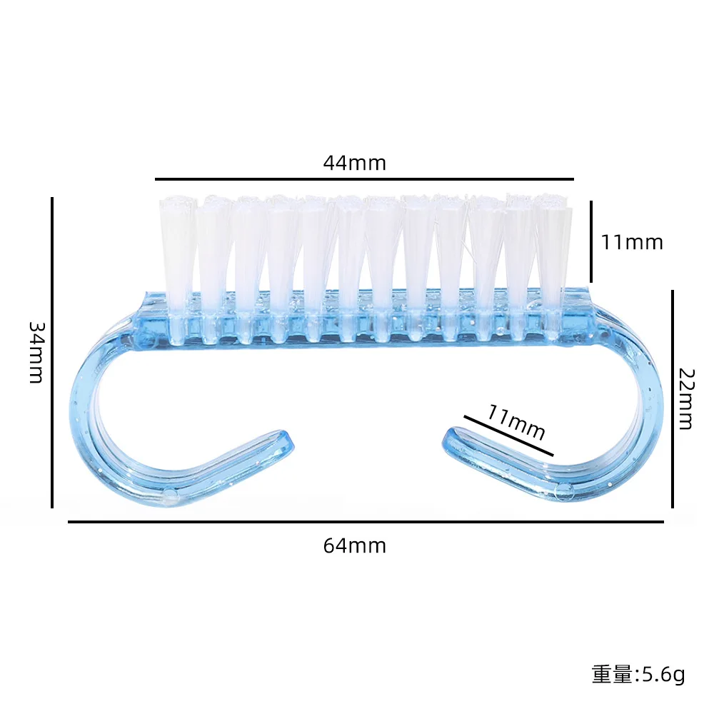 50/20pcs Cleaning Nail Brushes Plastic Soft Remove Dust Finger Care UV Gel Manicure Pedicure Tool Makeup Brushes