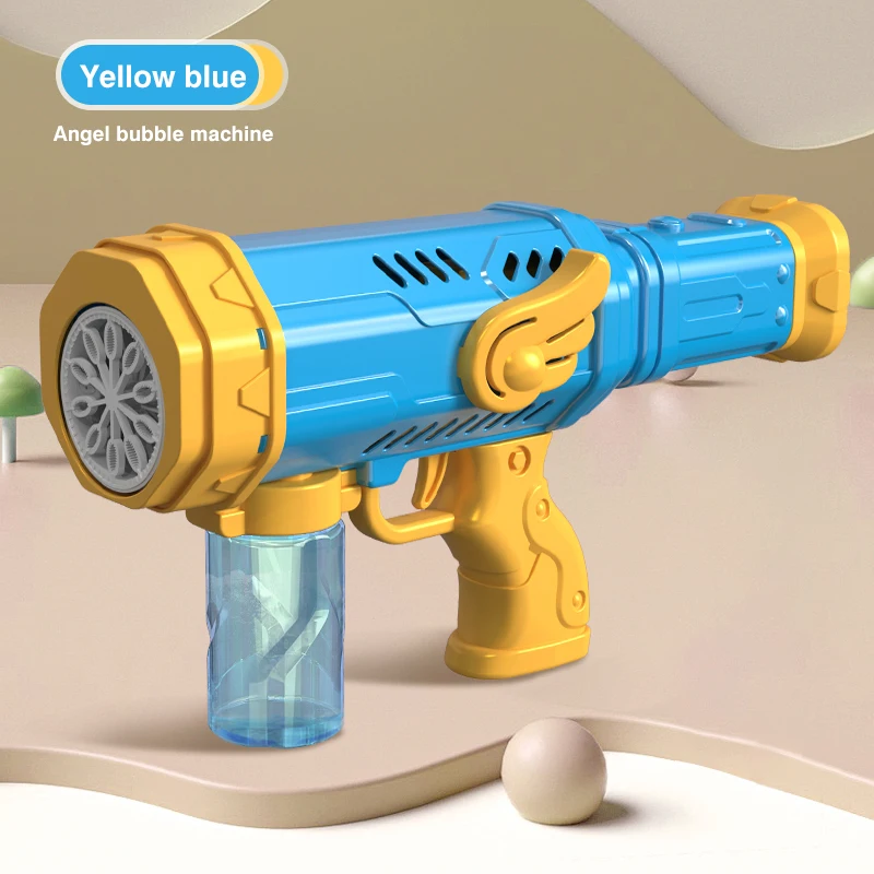 Machine à bulles automatique pour enfants, pistolet à bulles automatique,  ventilateur de dessin animé, Machine à bulles de savon, jouet d'extérieur,  nouveauté - AliExpress