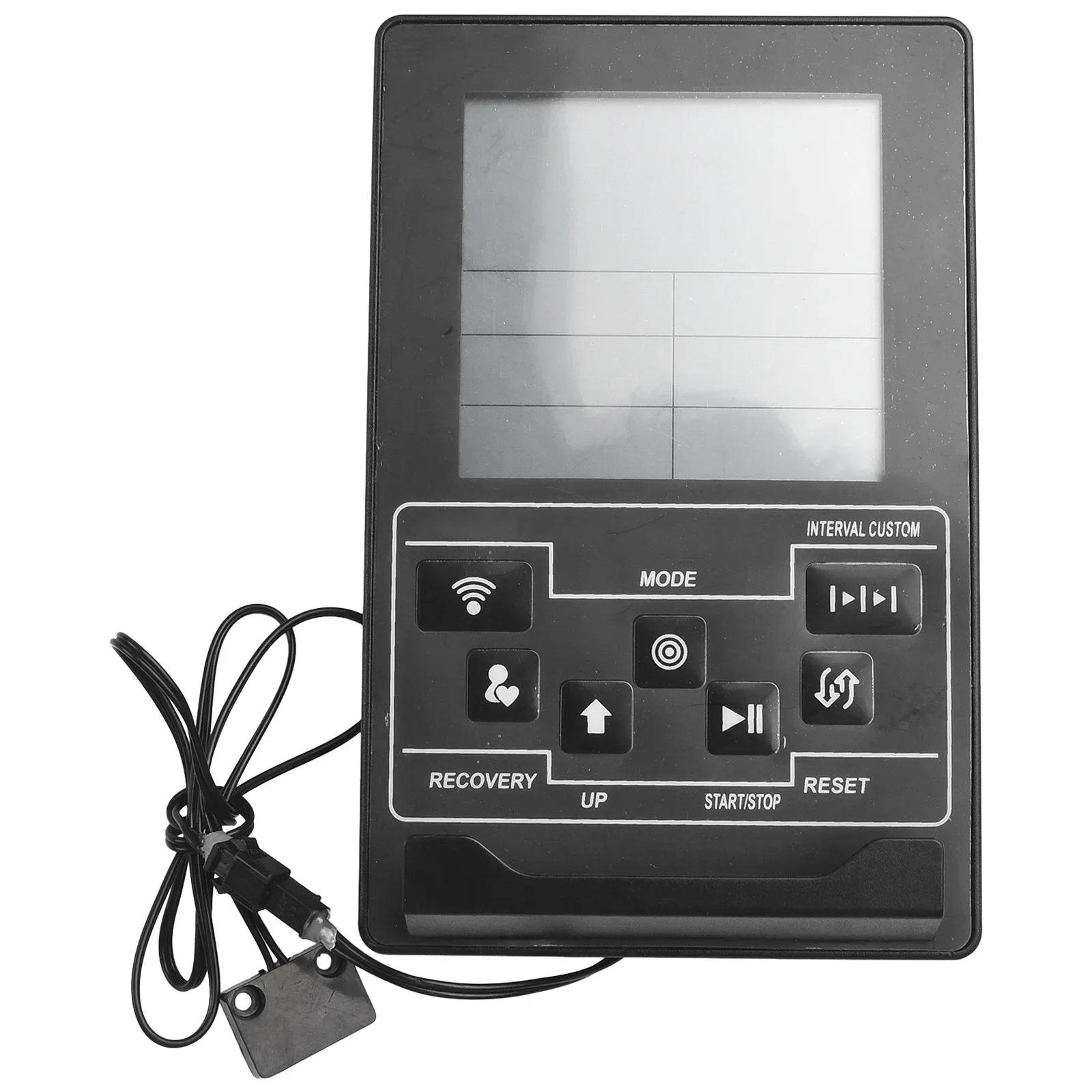 Portable Rowing Machine Meter Counter 400g Plastic 172*110*35mm Accessories Black Monitor