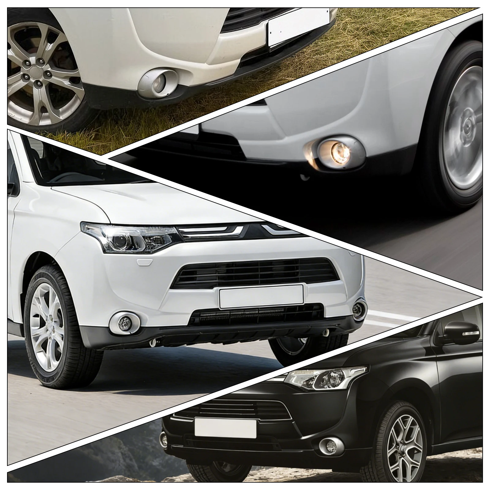 Auto Voorbumper Mistlamp Cover Voor Mitsubishi Outlander 2013-2015
