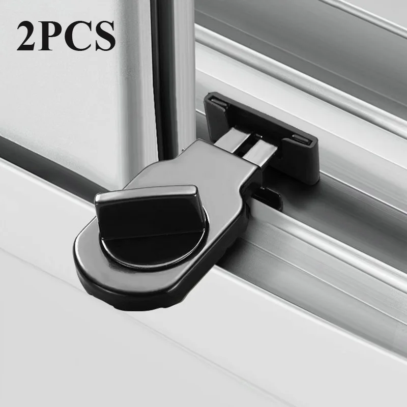 

2Pcs Sliding Window Locks Security Protection Window Limiter Adjustable Baby Safety Lock for Kids Children Safety Protection