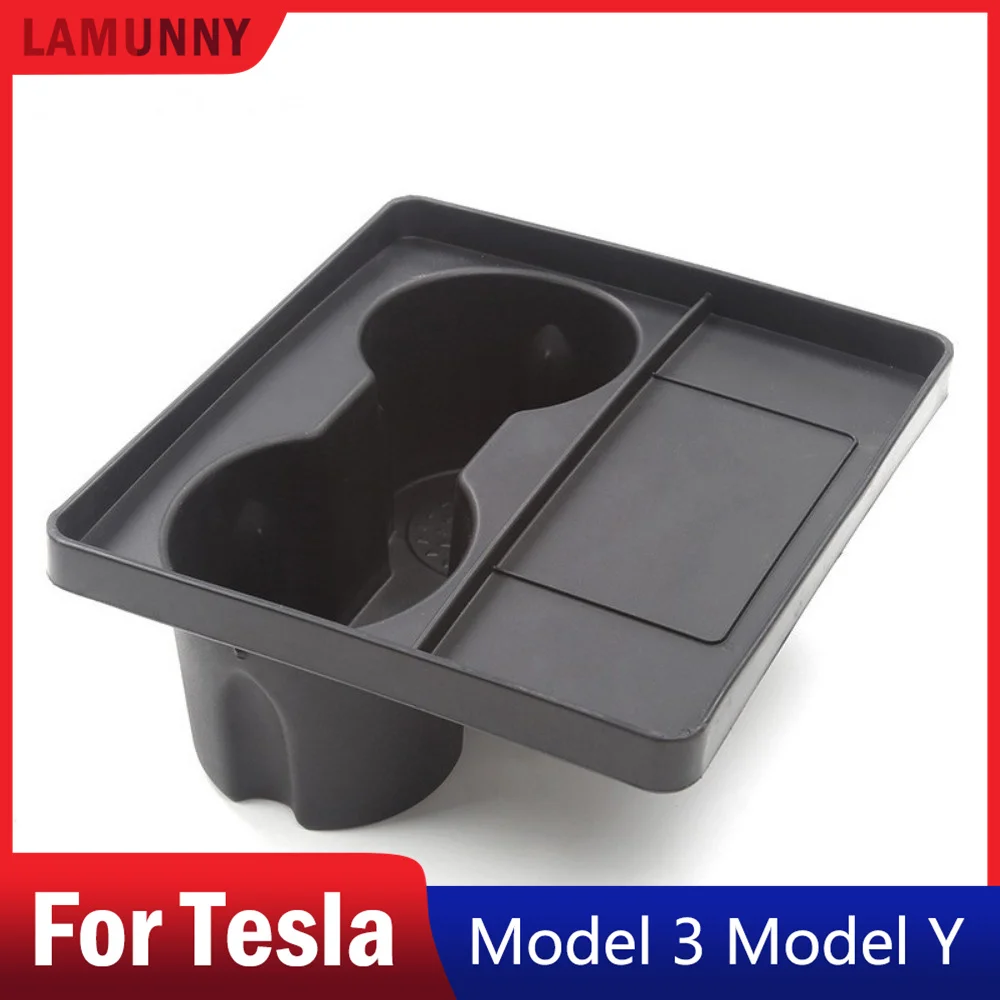 Upgrade Cup Holder For Tesla Model 3 Model Y 2021-2023 Center Console  Accessories Slot Slip Limit Clip Water Cup Holder Insert - AliExpress