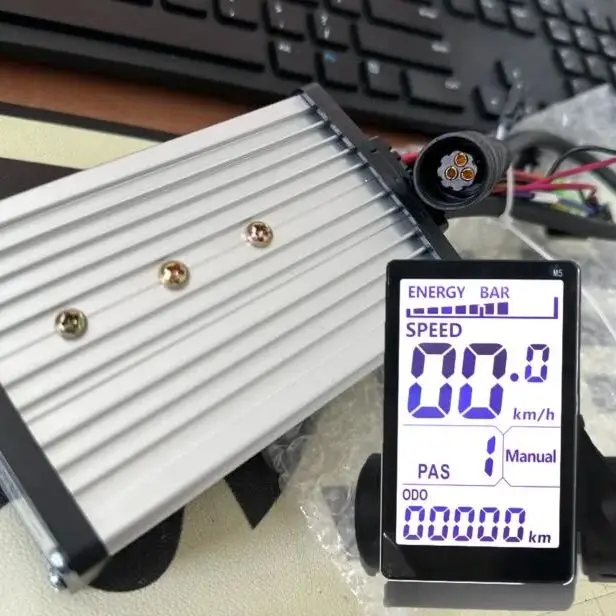 

EVFITTING 36-60 в 600 Вт 32 А, бесщеточный контроллер для электрического велосипеда с ЖК-дисплеем M5 и кабелем с большой головкой