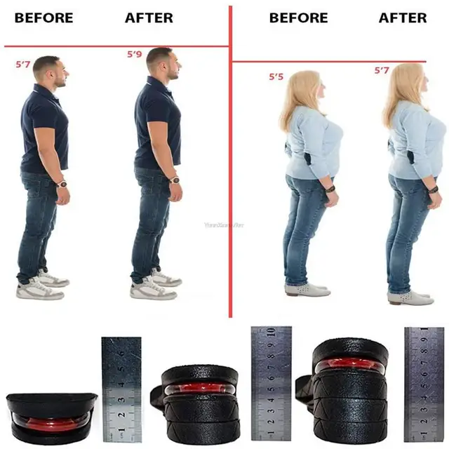 Semelles intérieures pour augmenter la hauteur, coussin d'air, ascenseur de chaussures, Kits de levage, Inserts pour hommes et femmes, semelles intérieures plus grandes, hauteur Variable de 3 à 9cm 6 Semelles intérieures pour augmenter la hauteur, coussin d'air, ascenseur de chaussures, Kits de levage, Inserts pour hommes et femmes, semelles intérieures plus grandes, hauteur Variable de 3 à 9cm 6