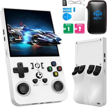 Open Source R36MAX Retro Handheld Game Console Linux System 4.0 Inch IPS Screen Portable Video Game Player 64GB 128GB Games 1