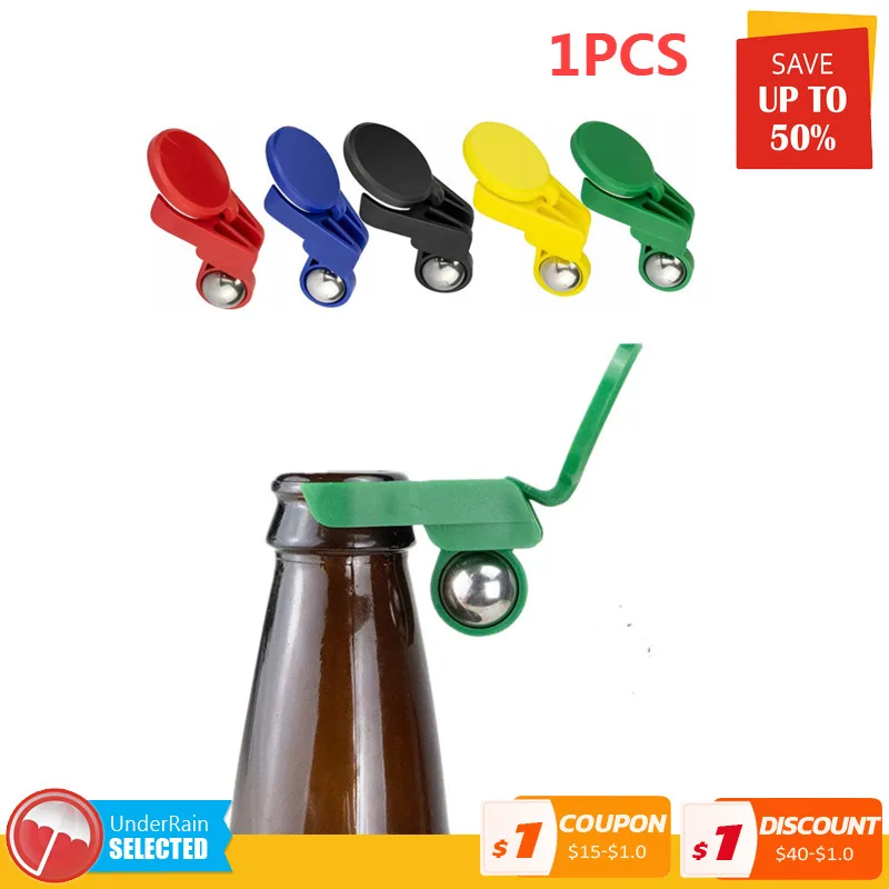 

Automatic Bottle Opener Billy Clip Ergonomic Design Reusable Professional Plastic Beer Caps Drink Bottle Opener Gadget