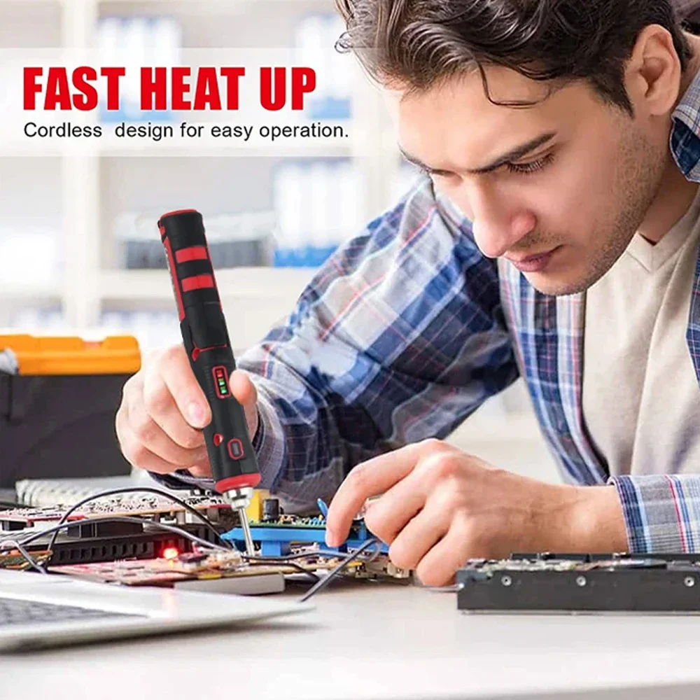 Rechargeable wireless Soldering iron 1800mAh Soldering Iron Repair Welding tool Home outdoor welding pen kit