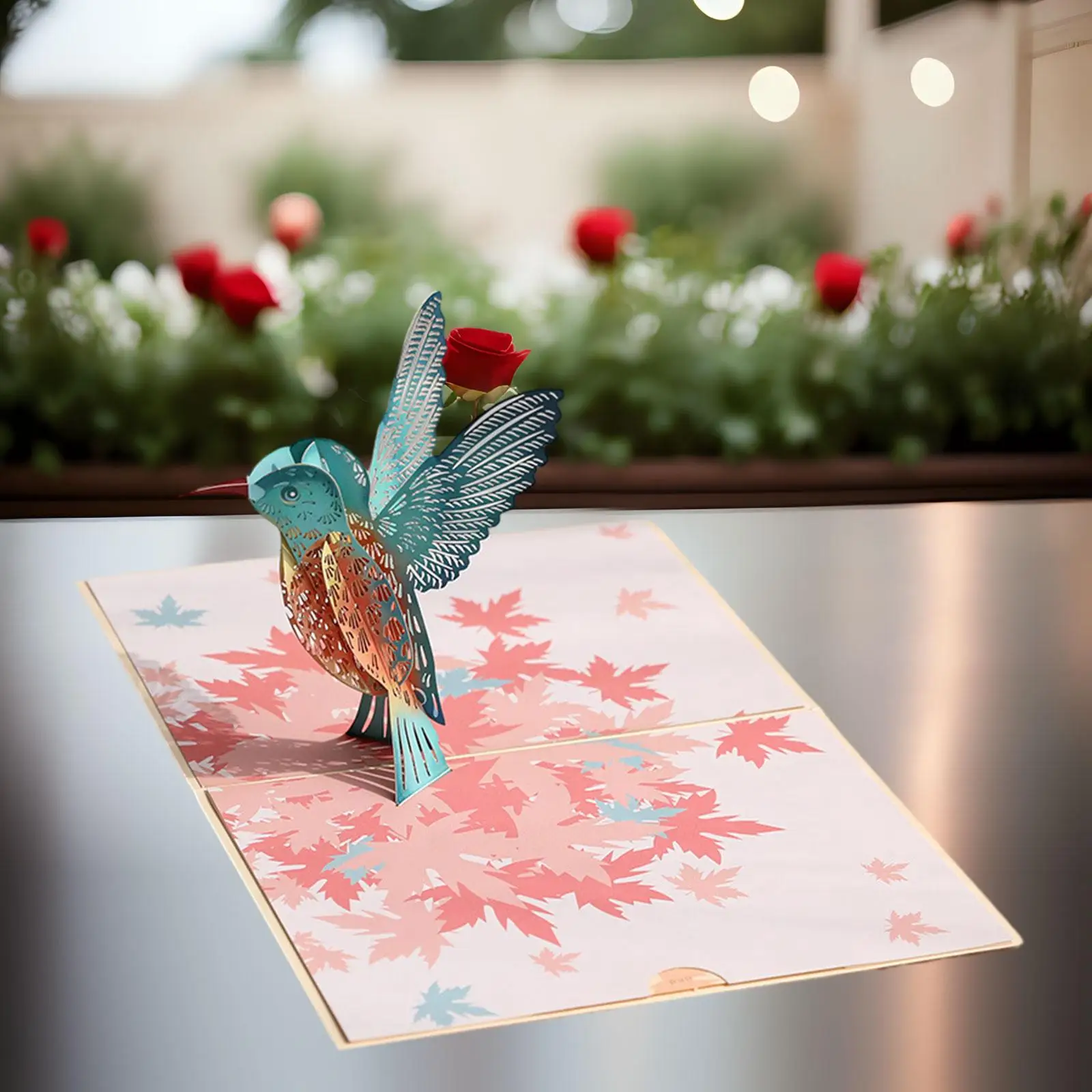 3D Bird Popup Biglietto Di San Valentino Insegnanti Uomo Donna Biglietti Di Auguri Romantici