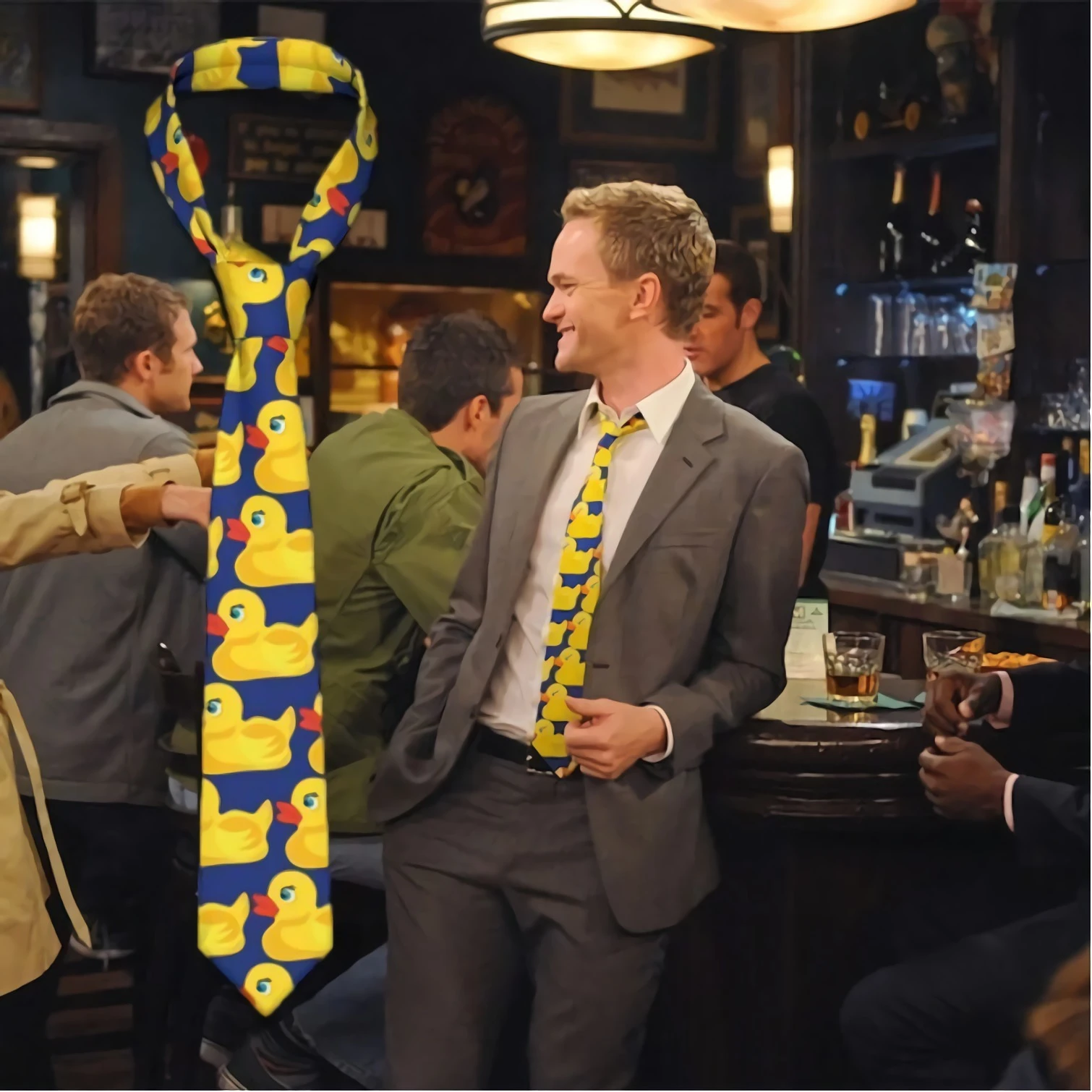 Anatra di gomma gialla HIMYM cravatta regalo per uomo Ducky cravatte moda  come ho conosciuto tua madre Barney Stinson camicia festa cravatta| | -  AliExpress