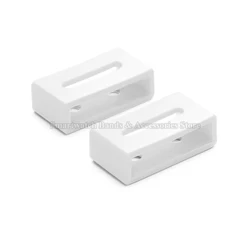 Rubber Watch Bezel Strap Loop Rings Silicone Keeper Accessory - 22.5 x 5.5mm (2Pcs - White)