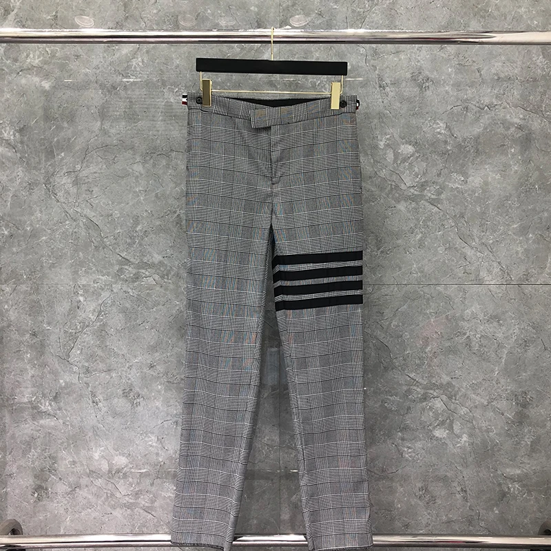 

TB Male Suit Pants New Korean Fashion Brands Suit Pants Wool 4-Bar Stripe Spring Autumn Casual High Quality Suit Formal Trousers