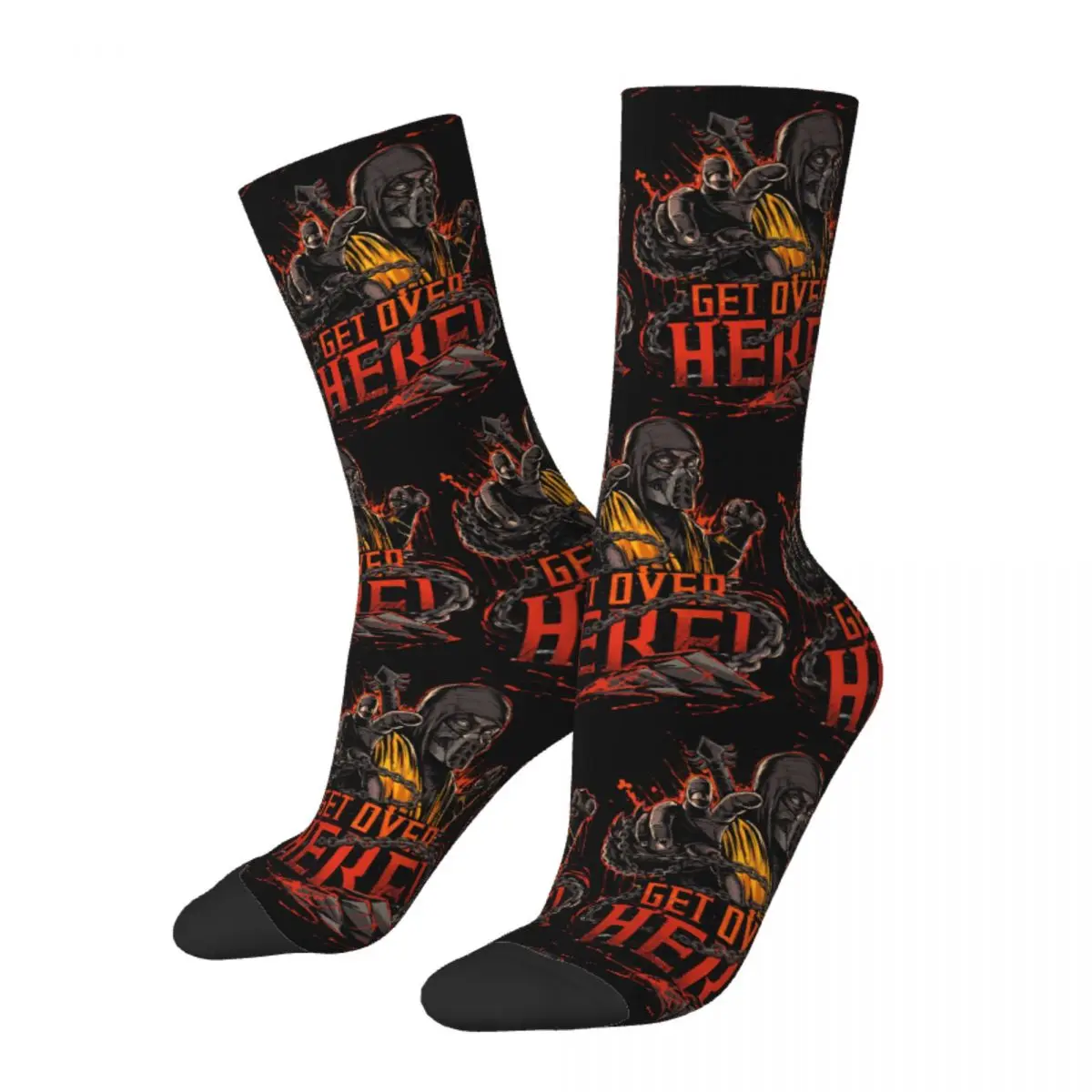 

Hip Hop Retro Scorpion Crazy Men's Socks Unisex Street Style Pattern Printed Novelty Happy Crew Sock Boys Gift
