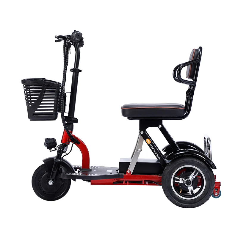 adult 3 wheel elderly enclosed folding mobility electric tricycles three wheel scooter for handicap