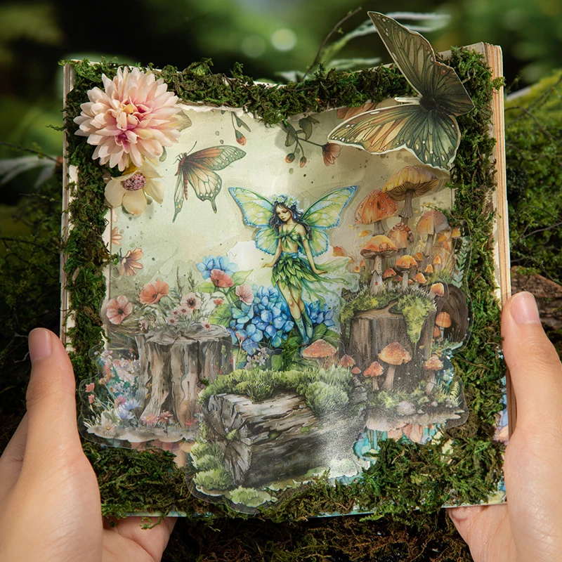 Fiore Animali Adesivi Scrapbooking Estetica Fiori Mano Conto Decorativo