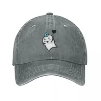 ATEEZ Yeosang "Flying Hehetmon" Baseball Caps Washed Denim Hats Outdoor Adjustable Casquette Streetwear Baseball Cowboy Hat 1