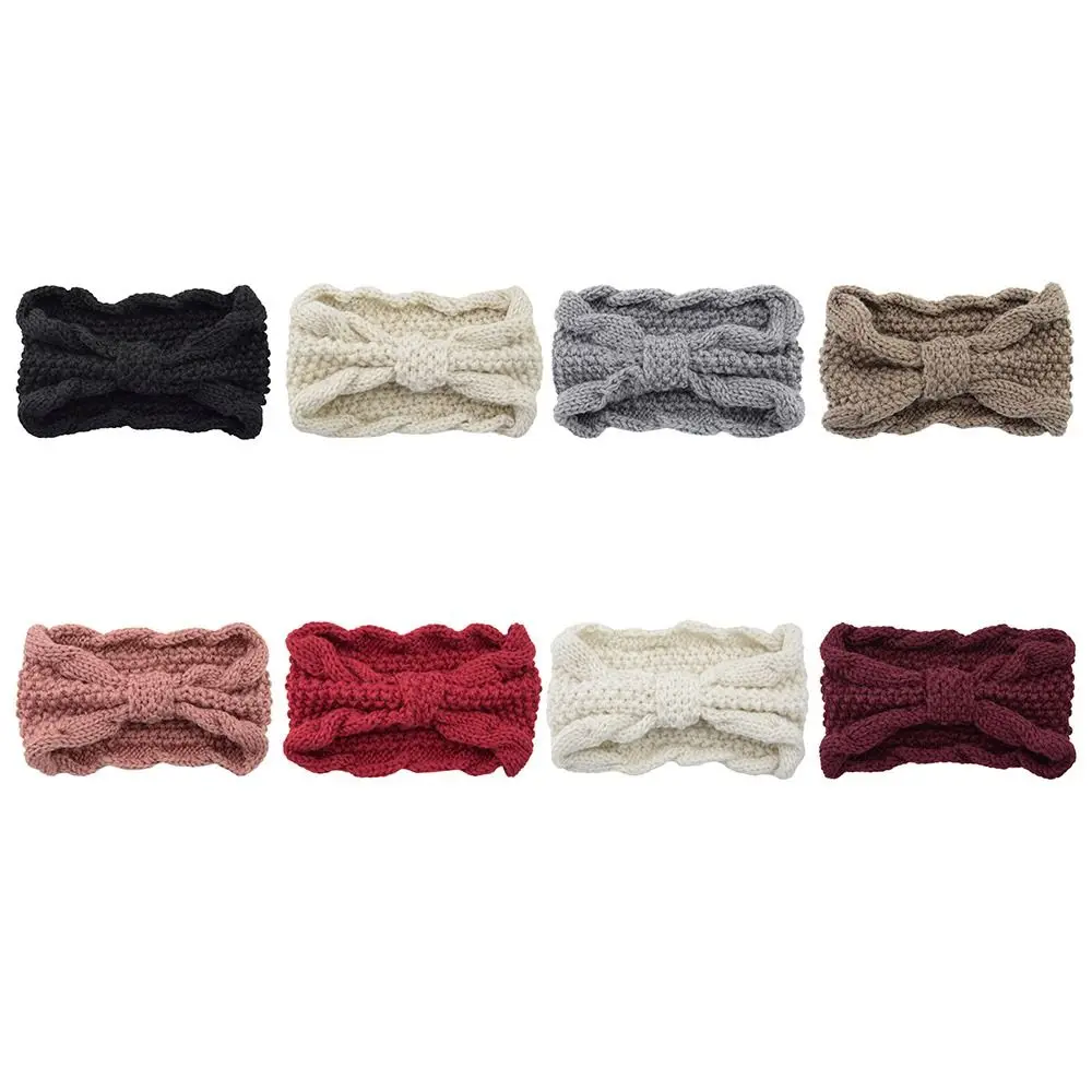 Wool Knitted Winter Headband Ear Warmer for Outdoor Sports