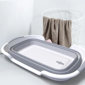 Foldable Bath Tub For Dogs Anti-running Dog Washing Basin Dog Bathtub Special Bathtub For Cats Pet Bathtub 3