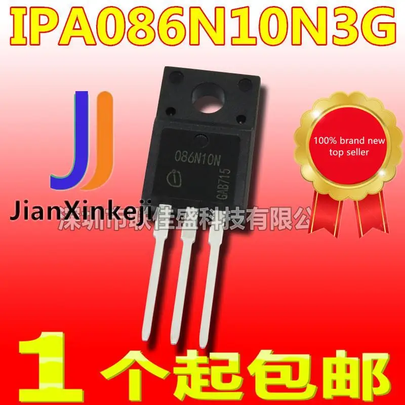 

10 шт. 100% оригинальная новая фотосессия IPA086N10N3G 086N10N 45A 100V N-channel в наличии