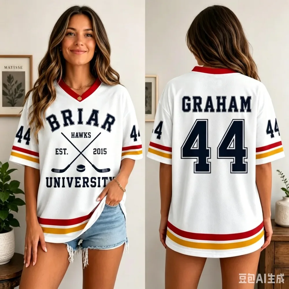 Movie Off Campus Briar University Jersey Graham 44 LOGAN 22 T-shirt Summer Men's Women Short Sleeve Shirt Breathable Cotton Top